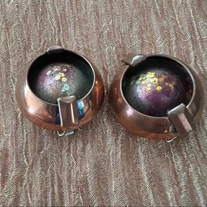 Vintage Matisse Cooper Clip On Earrings